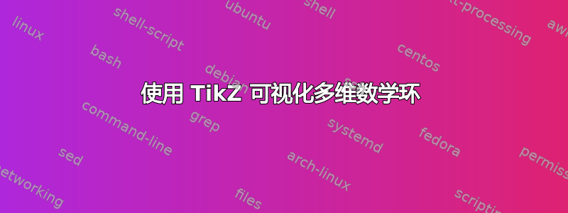 使用 TikZ 可视化多维数学环