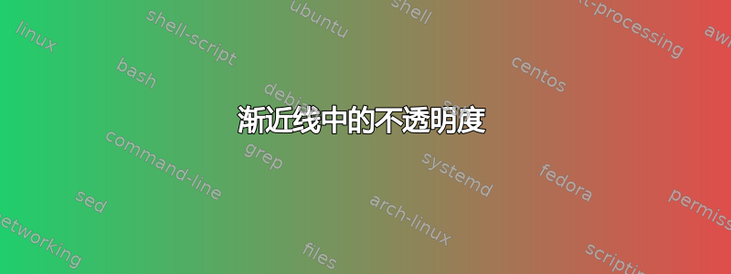 渐近线中的不透明度