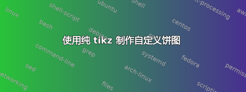 使用纯 tikz 制作自定义饼图