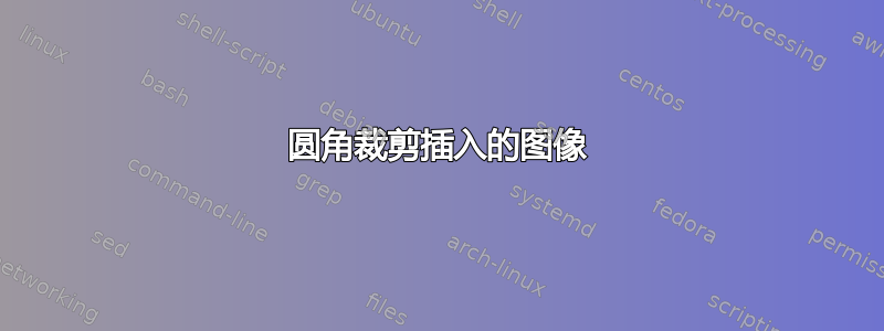 圆角裁剪插入的图像