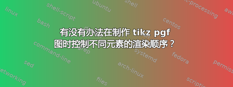 有没有办法在制作 tikz pgf 图时控制不同元素的渲染顺序？