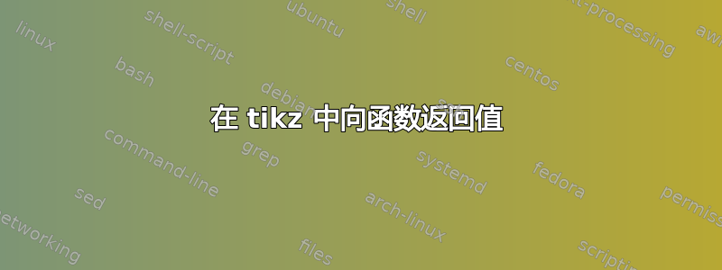 在 tikz 中向函数返回值