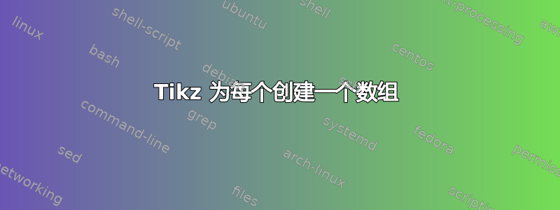 Tikz 为每个创建一个数组