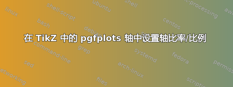 在 TikZ 中的 pgfplots 轴中设置轴比率/比例