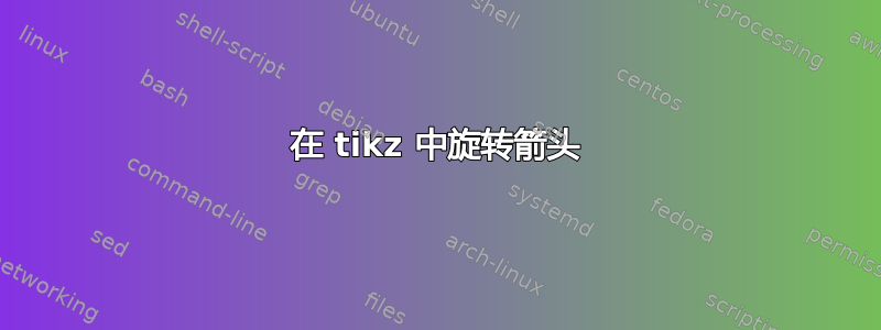 在 tikz 中旋转箭头