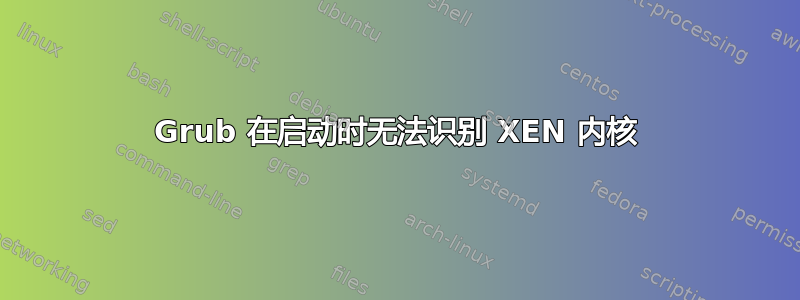 Grub 在启动时无法识别 XEN 内核