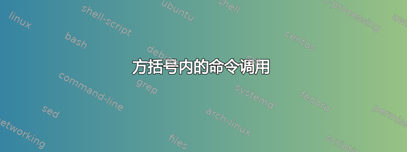 方括号内的命令调用