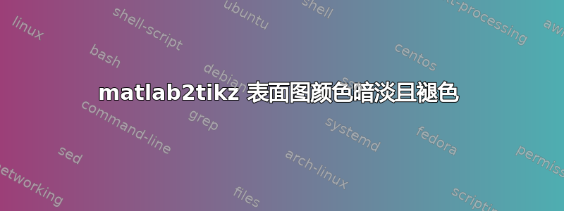 matlab2tikz 表面图颜色暗淡且褪色