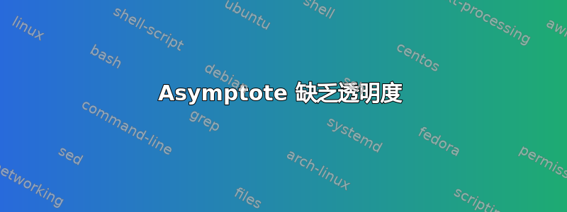 Asymptote 缺乏透明度