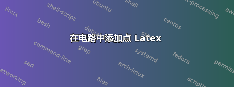 在电路中添加点 Latex