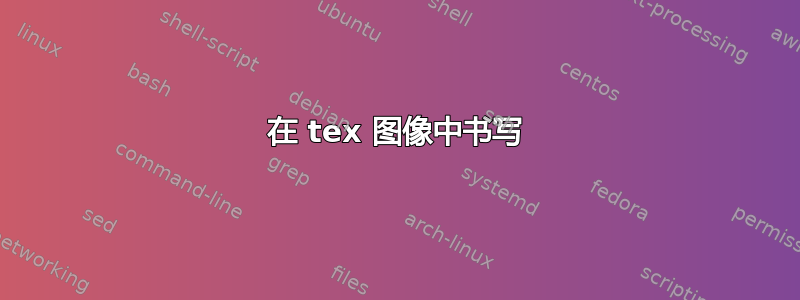 在 tex 图像中书写