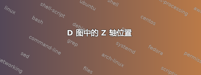 3D 图中的 Z 轴位置