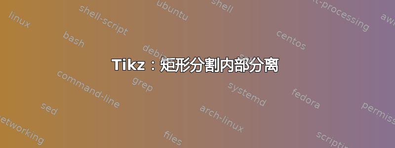 Tikz：矩形分割内部分离