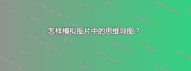 怎样模拟图片中的思维导图？