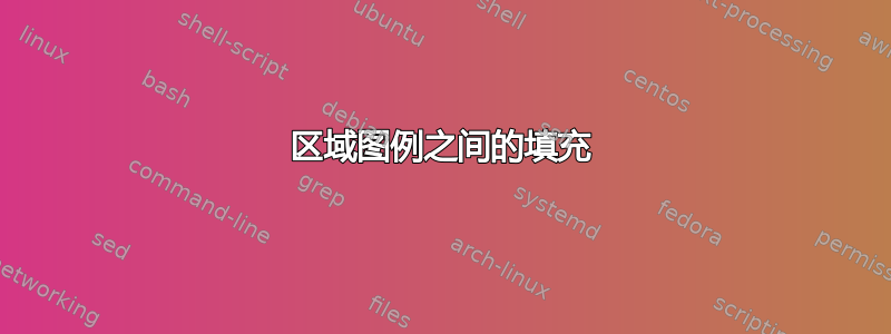 区域图例之间的填充