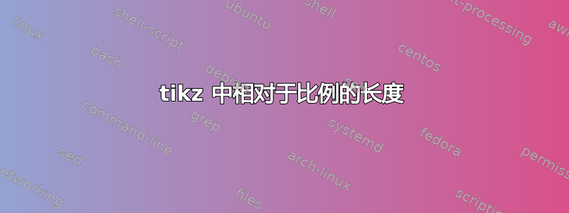 tikz 中相对于比例的长度