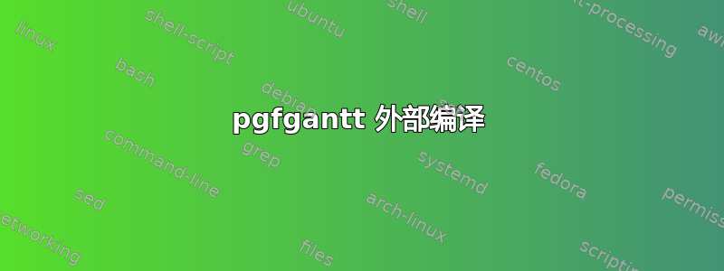 pgfgantt 外部编译