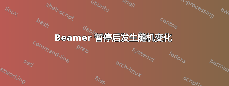 Beamer 暂停后发生随机变化