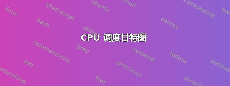 CPU 调度甘特图