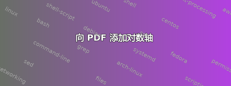 向 PDF 添加对数轴