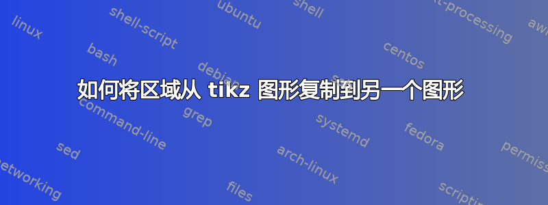 如何将区域从 tikz 图形复制到另一个图形