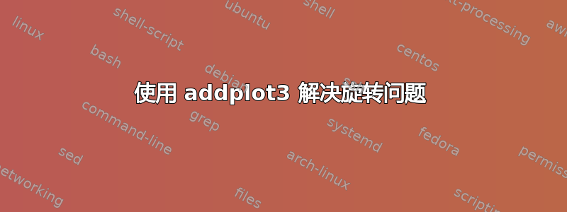 使用 addplot3 解决旋转问题