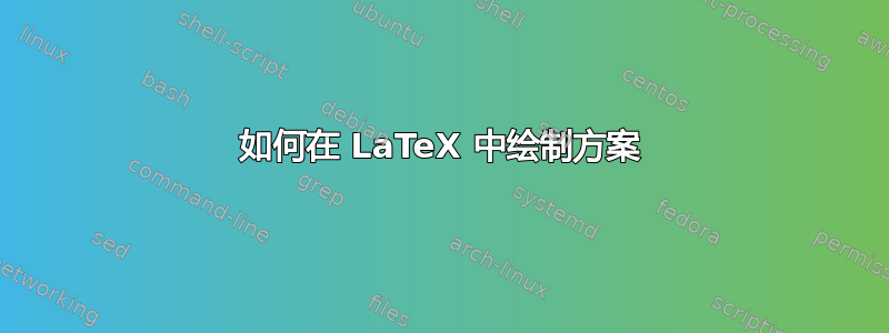 如何在 LaTeX 中绘制方案