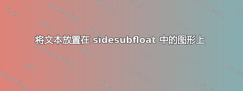 将文本放置在 sidesubfloat 中的图形上