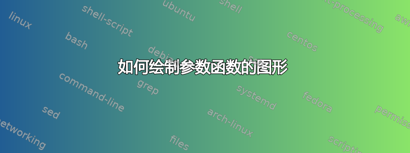 如何绘制参数函数的图形