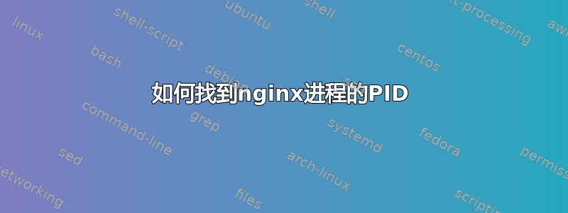 如何找到nginx进程的PID