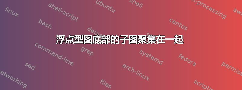 浮点型图底部的子图聚集在一起