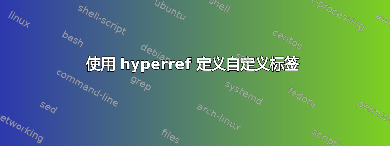 使用 hyperref 定义自定义标签