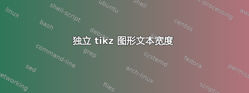 独立 tikz 图形文本宽度