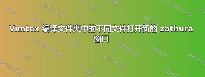 Vimtex 编译文件夹中的不同文件打开新的 zathura 窗口