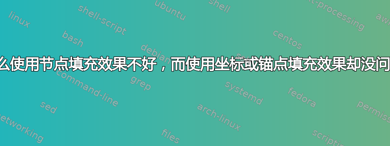 为什么使用节点填充效果不好，而使用坐标或锚点填充效果却没问题？