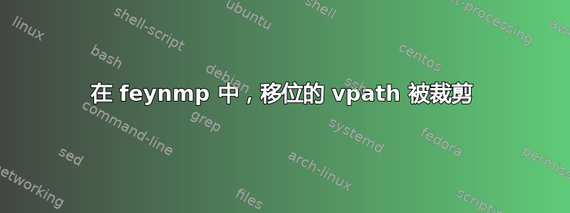 在 feynmp 中，移位的 vpath 被裁剪