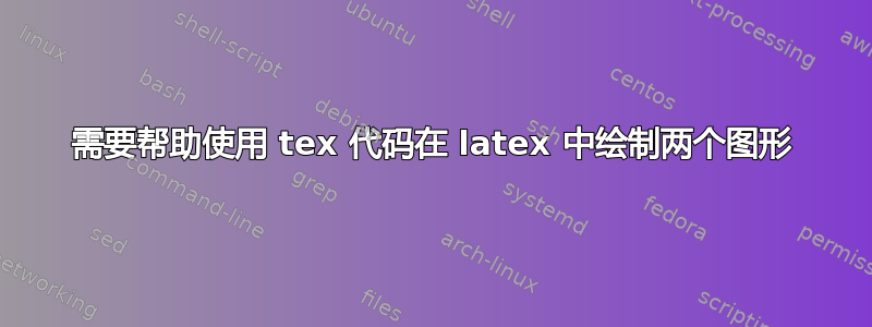 需要帮助使用 tex 代码在 latex 中绘制两个图形