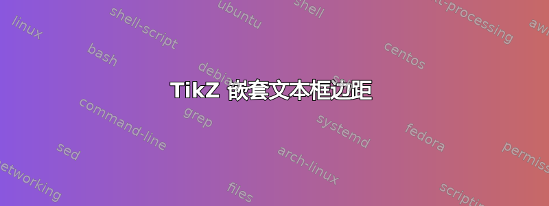 TikZ 嵌套文本框边距