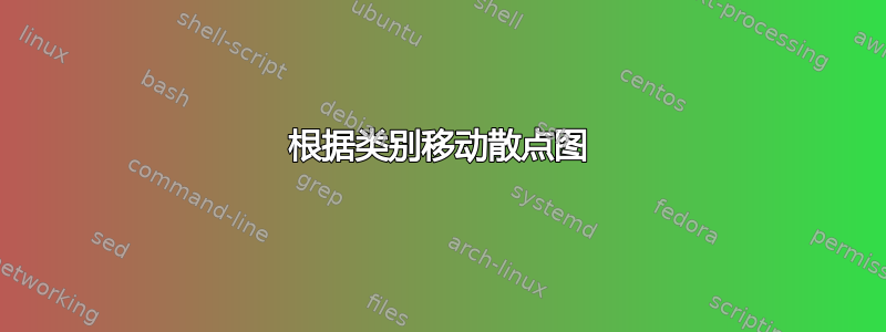 根据类别移动散点图