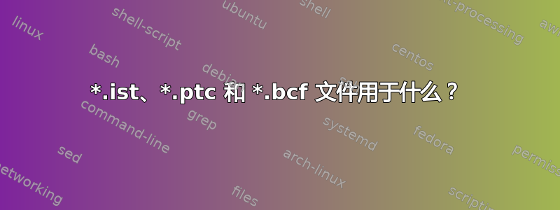 *.ist、*.ptc 和 *.bcf 文件用于什么？