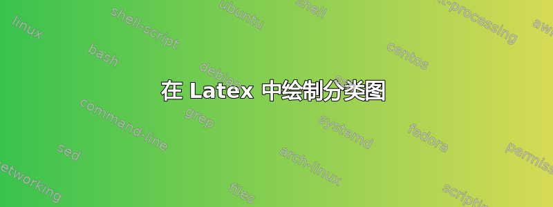 在 Latex 中绘制分类图