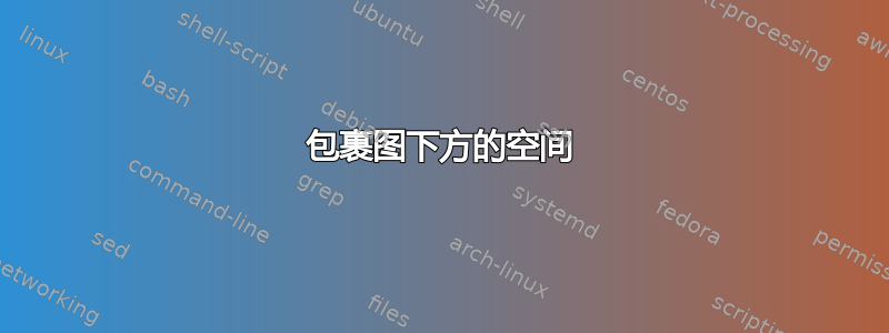 包裹图下方的空间