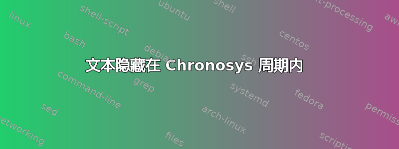 文本隐藏在 Chronosys 周期内 