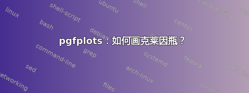 pgfplots：如何画克莱因瓶？