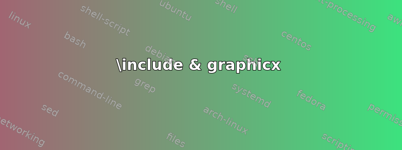 \include & graphicx