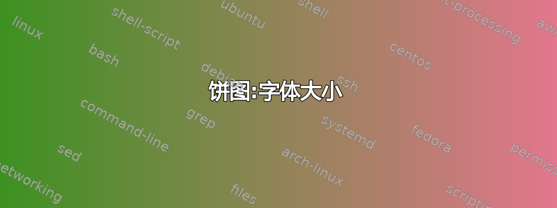 饼图:字体大小