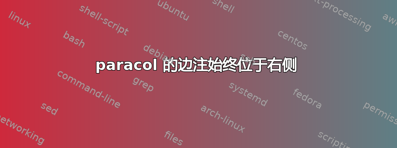 paracol 的边注始终位于右侧