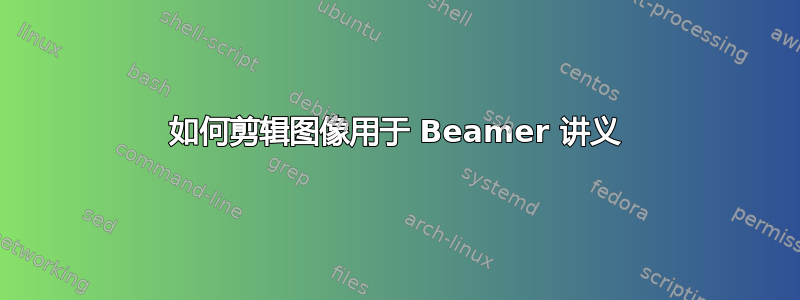 如何剪辑图像用于 Beamer 讲义