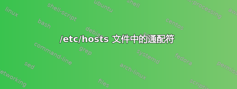 /etc/hosts 文件中的通配符