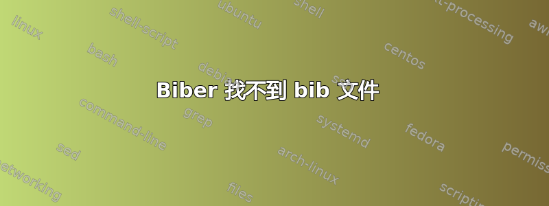 Biber 找不到 bib 文件 